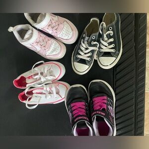 Lot of 4 Little Girl’s Sneakers Sizes 11 & 12